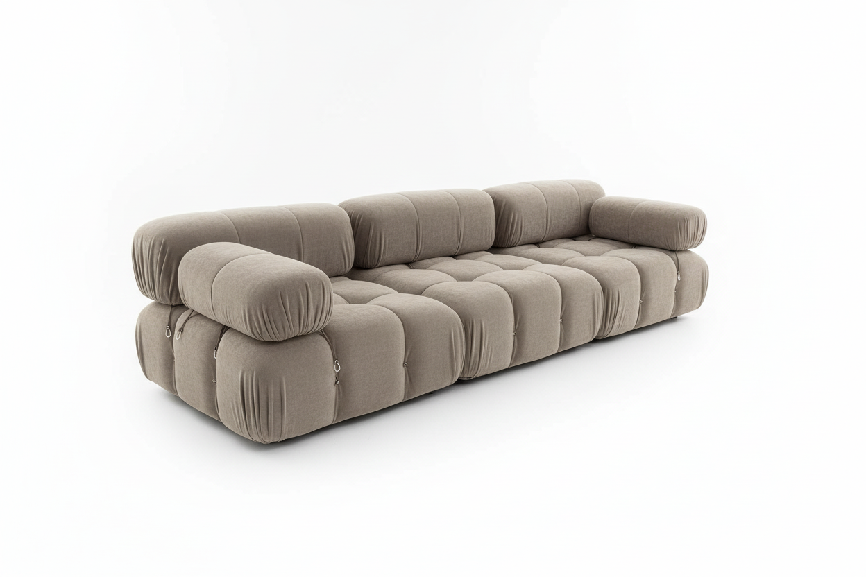 Диван — бежево-серый