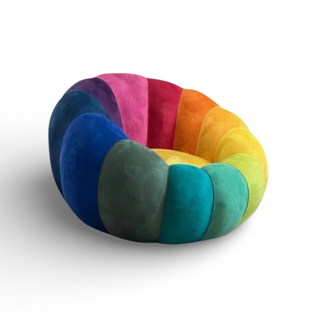 Rainbow Flower Accent Chair
