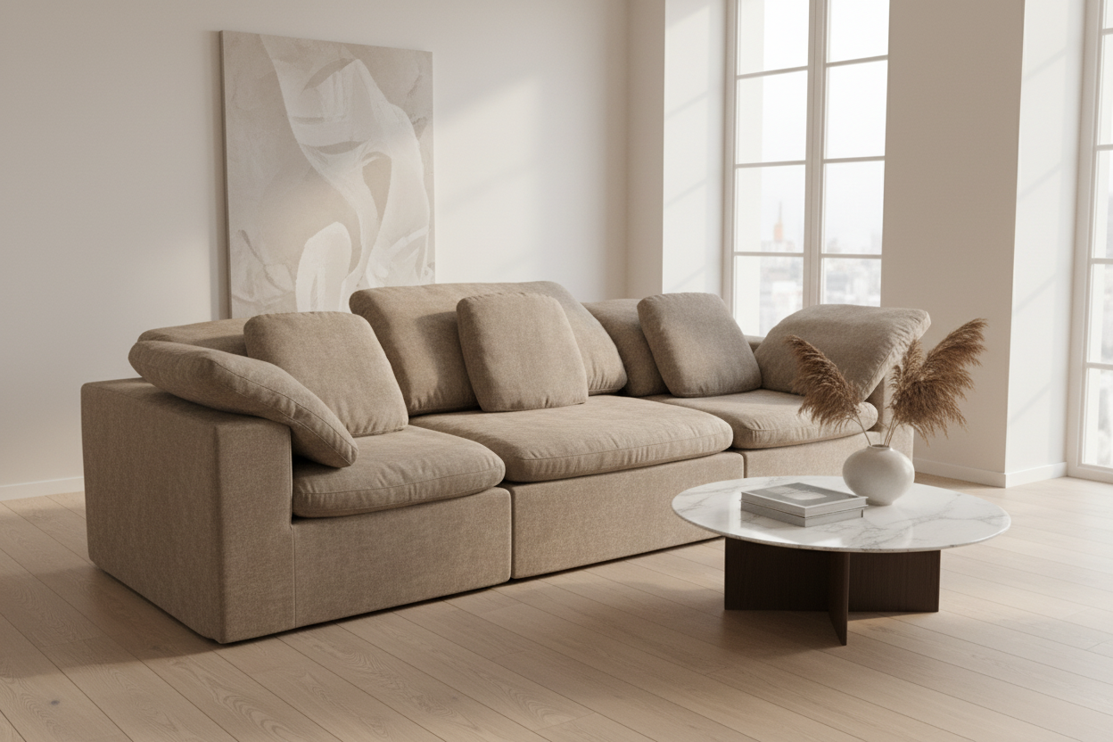 Cloud Sofa в интерьере — бежевый