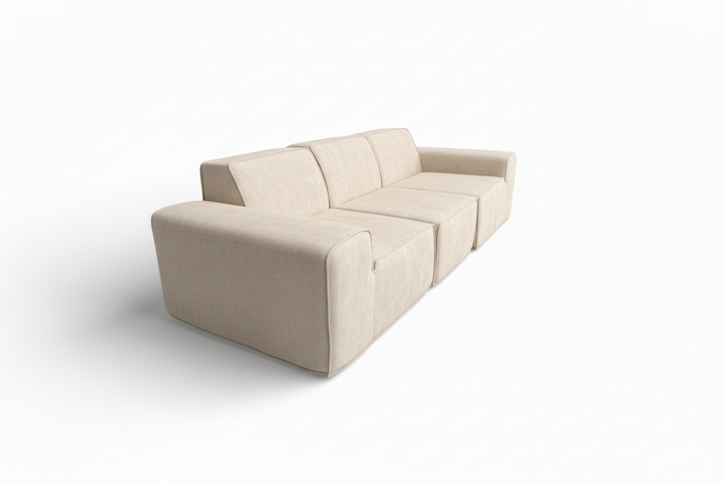 Grey Box Sofa