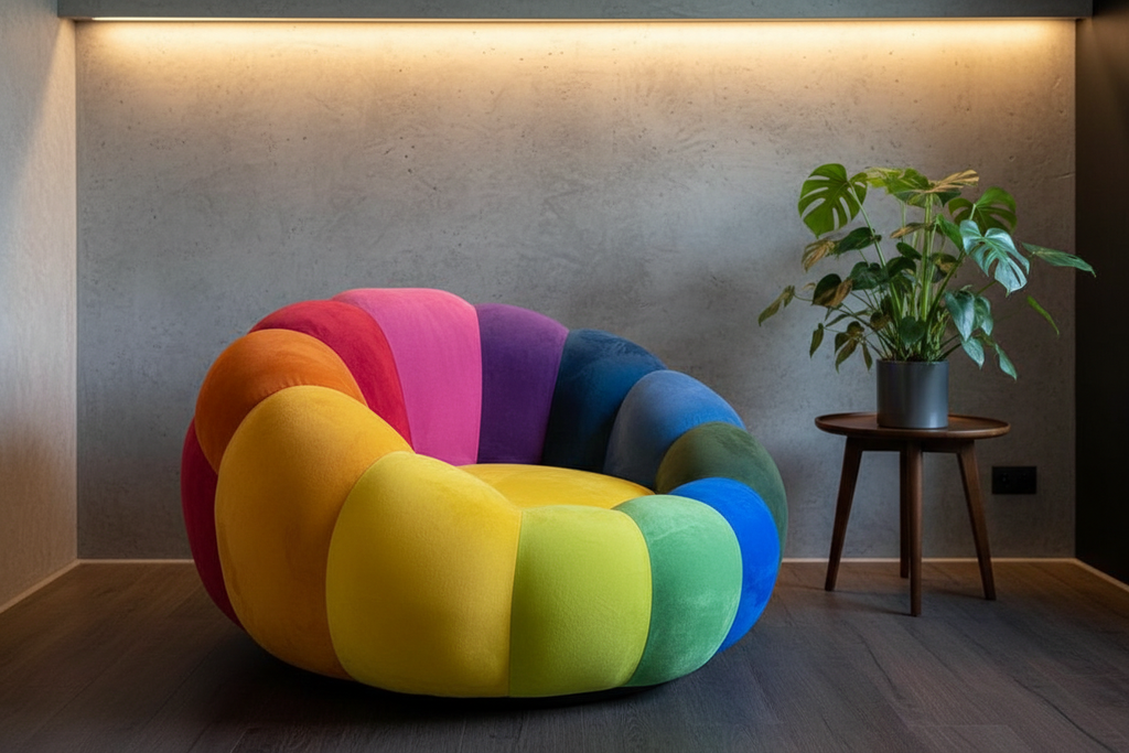 Rainbow Flower Chair — Real Interior