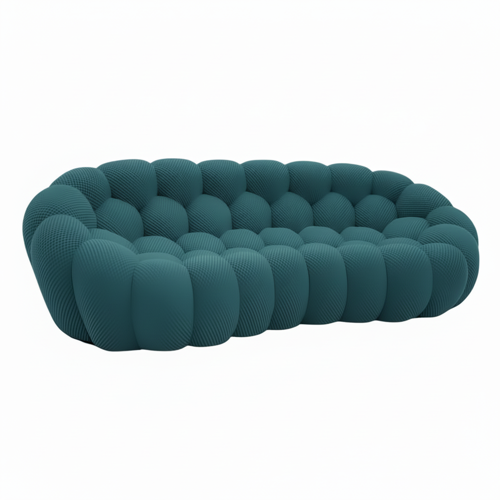 Teal Bubble Sofa