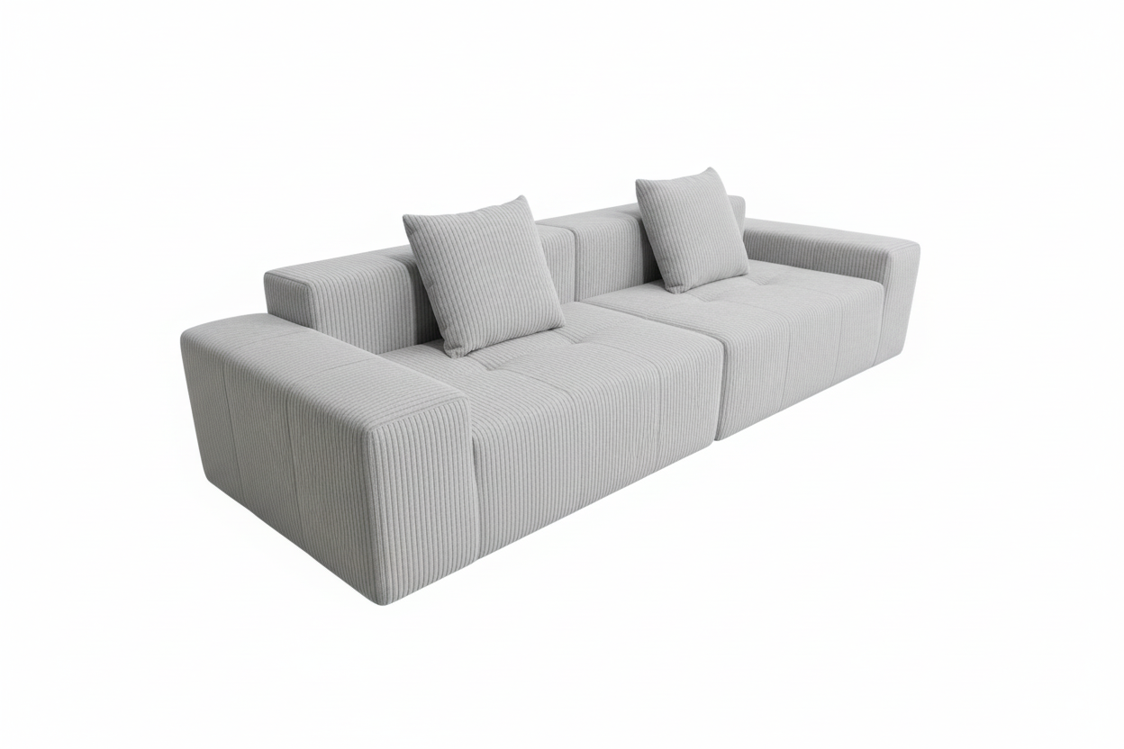 Very light grey sofa
